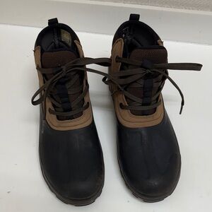 Bogs Men's Black and Tan Rain Boots